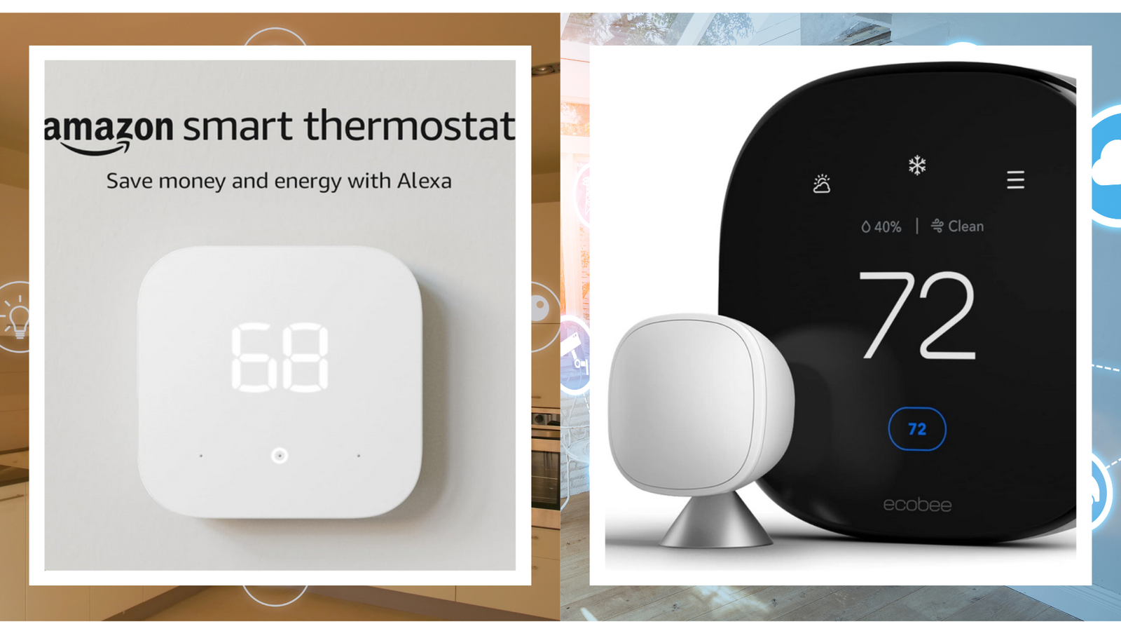 Amazon Smart Thermostat vs. Ecobee Amazon Smart Thermostat vs. Ecobee